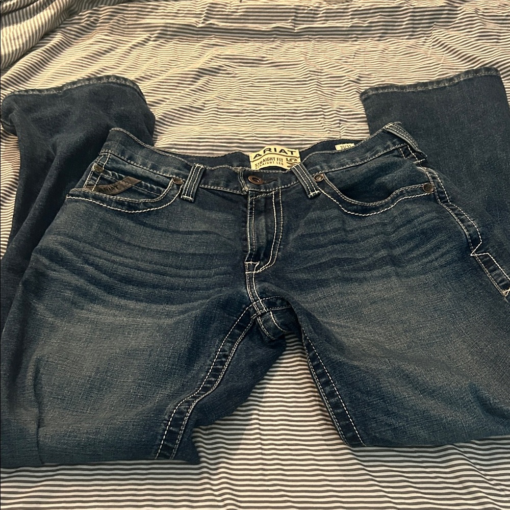 Ariat Dark Blue Denim Jeans Straight Cut